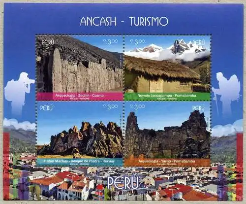Peru 2017 Block Ancash Tourismus Archäologie Berge Hatun Machay MNH