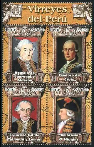 Peru 2014 Vizekönige Gemälde Paintings Geschichte History Kunst Geschichte MNH