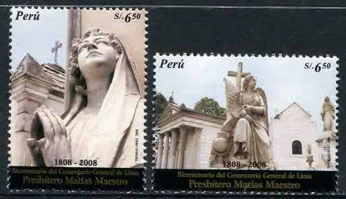 Peru 2008 Friedhof von Lima Grabdenkmäler 2281-2282 Postfrisch MNH