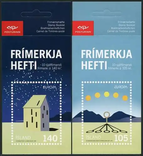 Raumfahrt Space 2009 Island Astronomie CEPT Astronomy 1244/45 Markenheft MNH/641