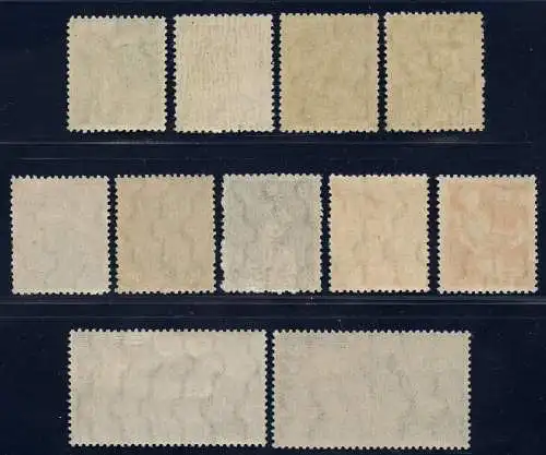 Japan 1948-1949 Freimarken Berg Berufe 413-421 A + 431 + 441 MNH