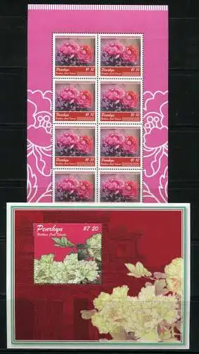 Penrhyn 2011 Pfingstrosen Peonies Blumen Flowers Pflanze Plants Postfrisch MNH