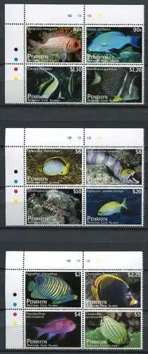 Penrhyn 2012 Fische Fishes Poissons Pesci Meerestiere 682-693 MNH