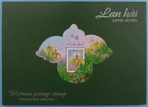 Vietnam 2023 Orchideen Slipper Orchids Deluxe-Blocks II Auflage 393 Folder MNH