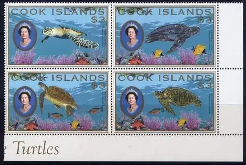 Cook Inseln 2007 Schildkröten Turtles Meerestiere 1599-1602 Postfrisch MNH