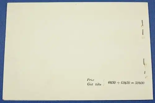 Vietnam South 1952 Souvenir Booklet Block 6-10 Fest der Irrenden Seelen RAR