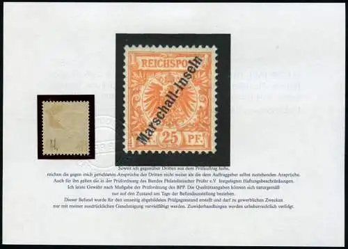 Marshall-Inseln 1899 Michel 5 II b Ungebraucht * Befund Jäschke-Lantelme BPP / 9