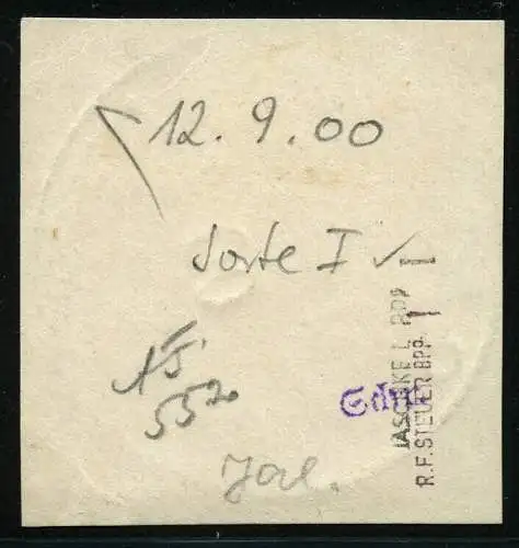 Marianen 1900 Michel 3 I ° 12/9/00 Saipan Sorte 1 Briefstück Geprüft BPP / 1