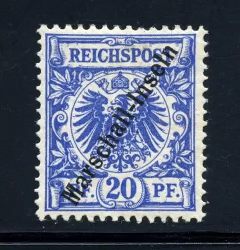 Marshall-Inseln 1899 Michel 4 II a Ungebraucht * Geprüft Jäschke-Lantelme BPP/ 7