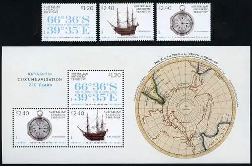 AAT Australische Antarktis 2023 Weltumsegelung Polarkreis HMS Resolution MNH