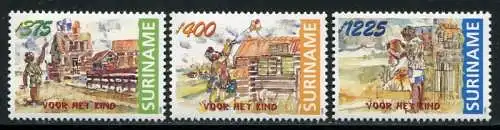 Surinam 1998 Drachen Kinder Children 1674-1676 MNH