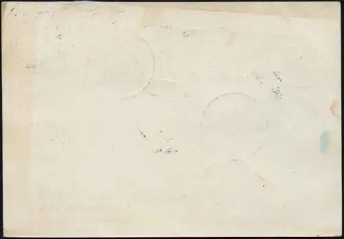 Vatikan 1933 Kronfeld Segelschleppflug MiF Italien Wien Rom Budapest Karte / 855