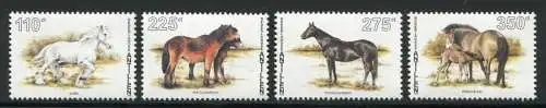 Niederländische Antillen 1996 Pferde Horses Tiere Haustiere 874-877 MNH