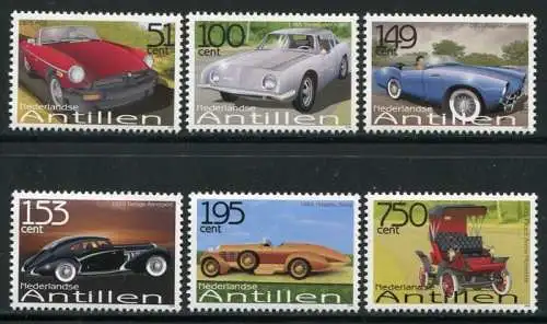 Niederländische Antillen 2006 Oldtimer Autos Cars Automobile 1446-1451 MNH