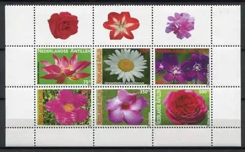 Niederländische Antillen 2009 Blumen Flowers Blüten Blossoms Plant 1719-1724 MNH