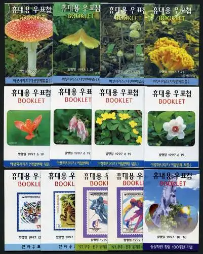 Korea Süd 1997 (29) Verschiedene Markenhefte Different Stamp Booklets MNH