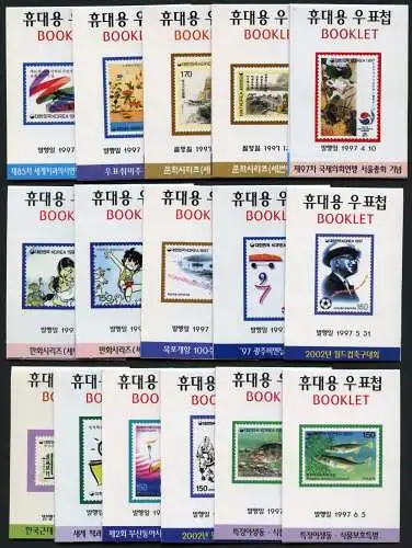 Korea Süd 1997 (29) Verschiedene Markenhefte Different Stamp Booklets MNH