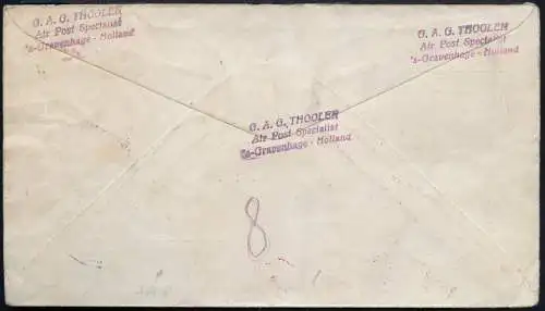 DO-X 1931 Niederlande Brief MiF Bordpost Rio Rotterdam Harms 14 b DOX/ 972