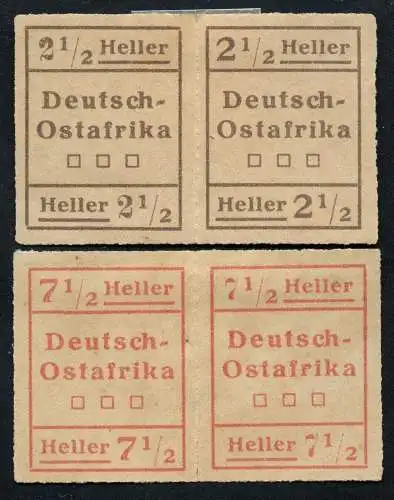 DOA 1916 WUGA Typenpaare III W2 + IV W1 Ungebraucht M€ 530 / 260