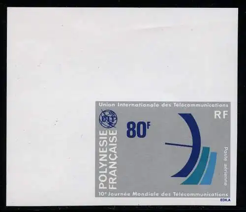 Raumfahrt Space 1978 Französisch-Polynesien ITU UIT 254 U Imperf MNH/872