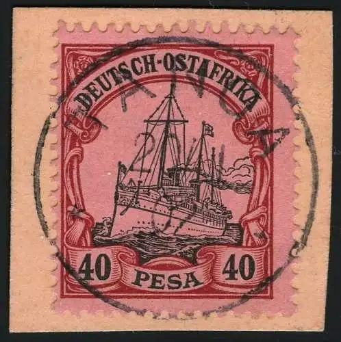 DOA 1902 Michel 18 ° Tanga 20/1/02 Type 1 Luxus Briefstück/Postanweisung / 331