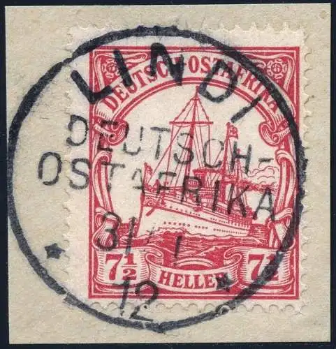 DOA 1906 Briefstück ° Lindi 31/1/12 Luxus Michel 32 Kaiseryacht / 292