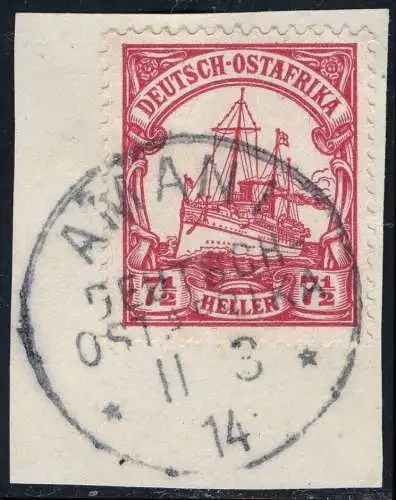 DOA 1906 Briefstück ° Amani 11/3/14 Luxus Michel 32 Kaiseryacht / 272