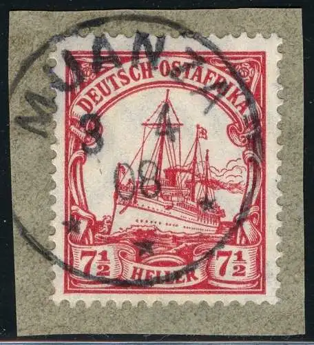 DOA 1906 Briefstück ° Muanza 3/4/08 Luxus Michel 32 Kaiseryacht / 281