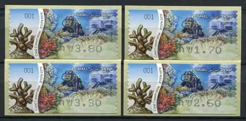 Israel 2012 Korallen Corals Diving Taucher Meerestiere Meeresleben ATM (4) MNH