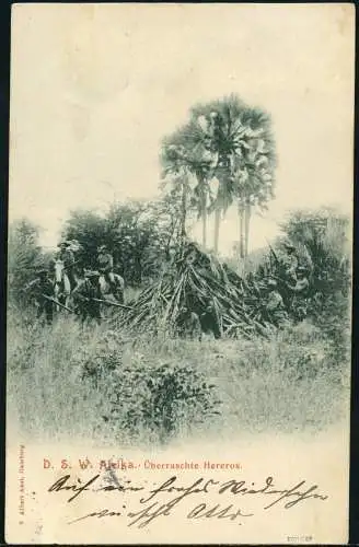 DSWA 1907 AK via Seepost Linie Capstadt II nach Hamburg Attest Steuer / 83 RAR
