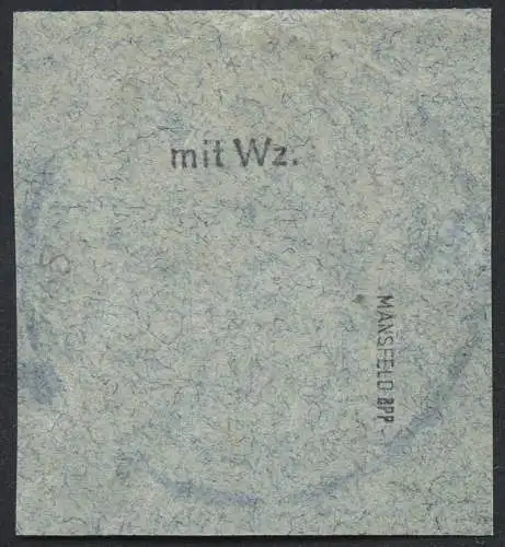 DSWA 1913 Michel 26 ° Hatsamas 22/7/12 BLAU Type 3 Briefstück Mansfeld BPP / 121