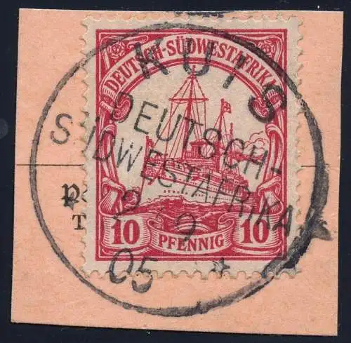DSWA 1905 Michel 13 ° Kuis 2/9/05 in Kub verwendet Luxus PA-Abschnitt / 191
