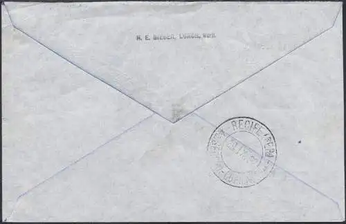 Zeppelin 1932 Dt. Reich 7. SAF Bordpost 27.9.32 Brasilien Brief Si 183 Ab/ 2391