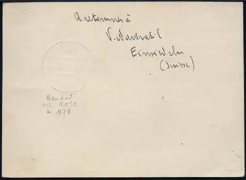 Dt. Reich 1933 Nachbringeflug Essen Köln Dampfer Bremen Montreal Kanada / 763