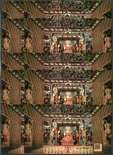 China PRC 2024-16 Block Mogao Grotten Höhlentempel Buddhismus x10 MNH