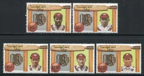 Trinidad & Tobago 1988 Kricket Spieler Cricket Sport 558-562 Postfrisch MNH