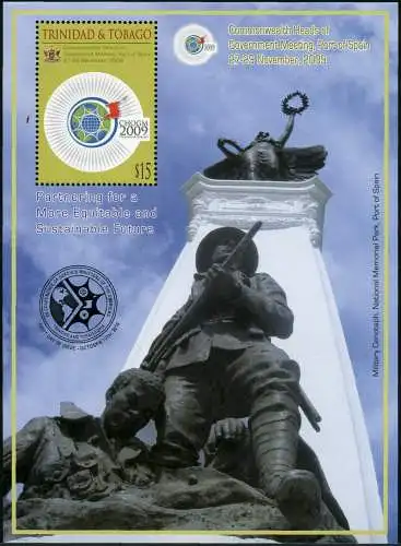 Trinidad & Tobago 2016 Konferenz der Verteidigungsminister Block 84 I MNH