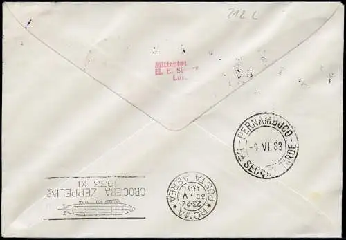 Zeppelin Cyrenaica Libyen 1933 Italienfahrt 12L Tripoli 2. SAF Si 212 L/1455