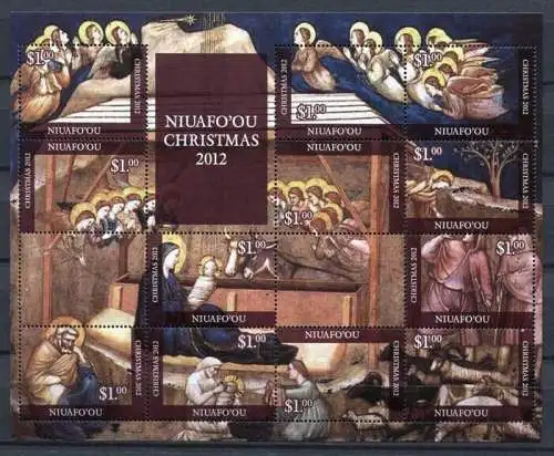 Niuafo'ou 2012 Weihnachten Christmas Gemälde Paintings 491-502 MNH