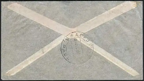 Brasilien 1931 Luftpost-Brief Sao Paulo MiF Freistempel Schwäb. Gmünd / 316