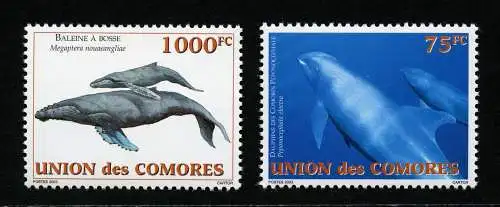 Komoren 2003 Wale Whales Meerestiere Meeressäugetiere Postfrisch MNH