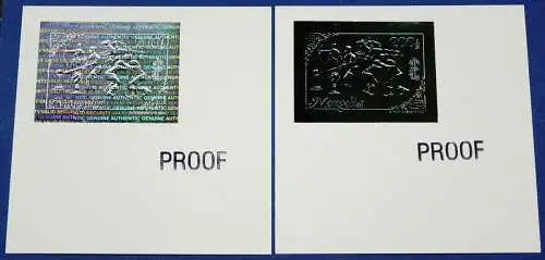 Mongolei Mongolia 1993 Olympiade Olympics Block 208-09 Rejected Foil Proofs / 45