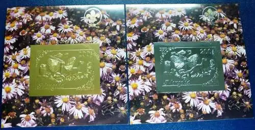 Mongolei Mongolia 1993 Schmetterling Eule Pilze Block 210-211 Specimen MNH / 12