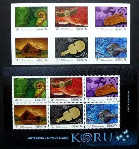 Neuseeland New Zealand 2013 Matariki Sternkonstellation Maori 3021-26 Block 312