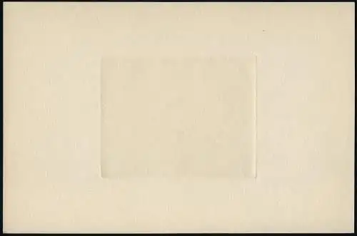 Costa Rica 1937 Airmail Volcano Poas Green Sunken Die Proof Cardboard w/o Face