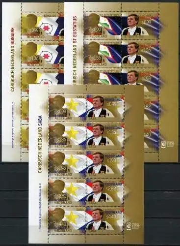 Karibische Niederlande 2015 König Willem Alexander Royalty Königshaus Flagge MNH