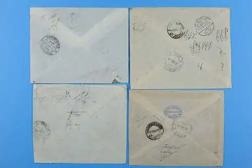 Irak Iraq 1920's Posten Luftpost-Briefe aus, nach oder via Bagdad Basra Airmail