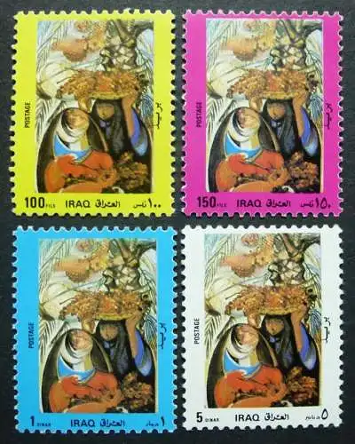 Irak Iraq 1989 Frauen Gemälde Paintings Art Freimarken 1455-1458 Postfrisch MNH