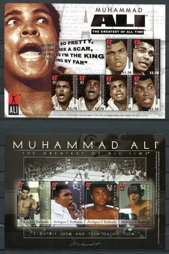 Antigua 2008 Muhammad Ali Boxen Cassius Clay Boxsport Boxing 4599-4608 MNH