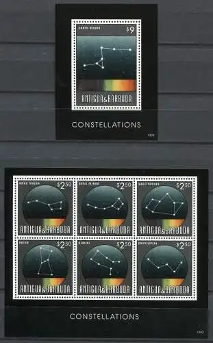 Antigua 2013 Sternzeichen Constellations Astronomie Astronomy 5080-85 Block 709